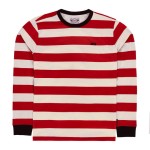 13 1/2 TSR long sleeve red/white longsleve w paski biało-czerwone chopperstyle bluzka na długi rękaw w paski 