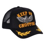 13 1/2 Keep On Chopping trucker cap black stylowa trackerka motocyklowa chopperstyle czapka z daszkiem 