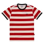 13 1/2 TSR t-shirt red/white koszulka w czerwono-białe pasy motocyklowy t-shirt w paski chopperstyle