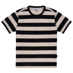 13 1/2 TSR t-shirt black/white koszulka w czarno-białe pasy motocyklowy t-shirt w paski chopperstyle