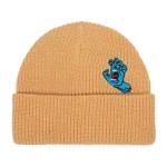 Ciepła czapka Santa Cruz Screaming Mini Hand beanie wheat kremowa czapka wywijana na chłodne dni