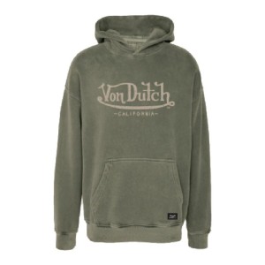 Bluza z kapturem Von Dutch Youth hoodie khaki przyjemna w dotyku bluza z kapturem zielona