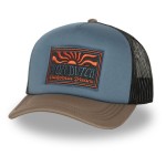 Czapka z daszkiem  Von Dutch Foam Sun cap blue/brown z fajną grafiką 