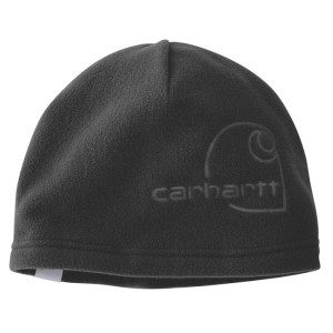 Polarowa krótka czapka zimowa Carhartt Fleece Debossed hat black
