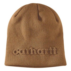 Czapka zimowa Carhartt Knit Embossed beanie carhartt® brown