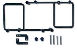 Mocowanie do sakwy bocznych Burly Brand Burly, Voyager bracket kit for Dyna. Black