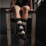 Holy Freedom NOPE SOX Oldschoolowe skarpetki w paski