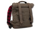 Burly Brand Voyager Roll Top Back Pack Dark Oak Wet Waxed vintage plecak motocyklowy 
