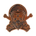 Biltwell enamel pin Bonanza skull bronze przypinka mootcyklowa harley bobber cafe racer.jpg