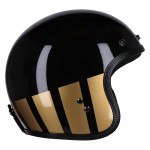 Kask Roeg Jett helmet Curbstone gold kask otwarty z homologacją  w retro stylu z daszkiem