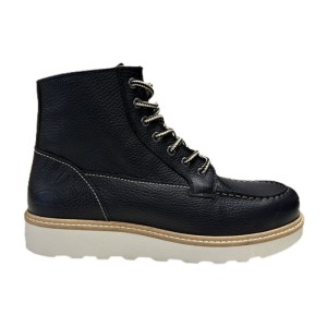 WCC Rigid boots tumbled blackczarne skórzane buty motocyklowe porządne buty na co dzień 