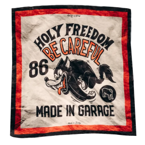 Holy Freedom LUPO SCARF Chusta ze świetną grafiką apaszka motocyklowa bandama z wilkiem