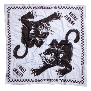 Holy Freedom DUE PUMA SCARF Chusta ze świetną grafiką apaszka motocyklowa bandama z pumami