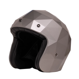 Holy Freedom Helmet stealth Seagull Wings otwarty kask motocyklowy kanciasta skorupa tytanowy szary mat