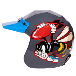 Holy Freedom Helmet stealth Bee Fast ręcznie malowany otwarty kask motocyklowy