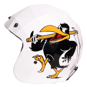 Holy Freedom Helmet stealth Curnassa ręcznie malowany otwarty kask motocyklowy