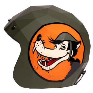 Holy Freedom Helmet stealth Ezekiel ręcznie malowany otwarty kask motocyklowy