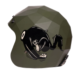 Holy Freedom Helmet stealth Holywolf ręcznie malowany otwarty kask motocyklowy 