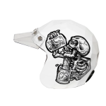 Transparentny biały daszek Holy Hreedom Rinaldi clear visor