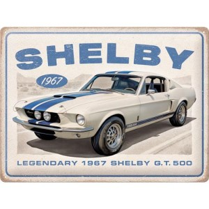 Shelby 1967 GT500 metalowa tabliczka ozdobna do garażu na prezent plakat 30x40  
