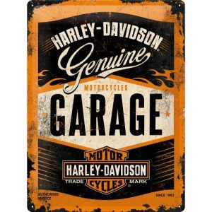 Harley-Davidson Garage metalowa duża tabliczka do garażu na prezent plakat 30x40cm 