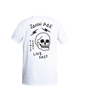Koszulka John Doe T-Shirt Live Fast Skull White 
