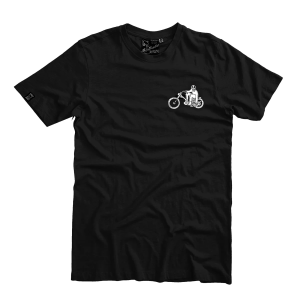 Holy Freedom t-shirt Crew black czarna koszulka motocyklowa na krótki rękaw z fajną grafiką 