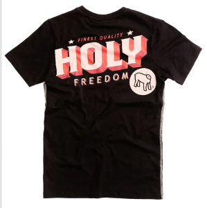 Holy Freedom t-shirt Chop koszulka motocyklowa na krótki rękaw z fajną grafiką 
