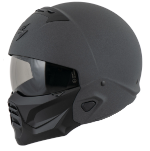 Kask modułowy Scorpion Exo-Combat II Solid szary matowy kask 2 w 1
