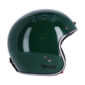 Kask Roeg JRoeg JETT helmet Racing green zielony motocyklowy otwarty kask z daszkiem i z homologacją  ECE 22.06 