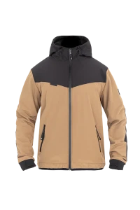 Bluza / softshell John Doe Softshell XTM Hoodie V3 Rip Stop czarno-brązowy