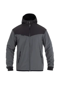 Bluza / softshell John Doe Hoodie V3 Softshell Rip-Stop czarno-szary