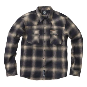Koszula flanelowa West Coast Chopper WCC Outlaw Flannel shirt olive/beige