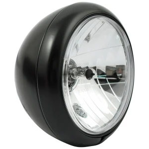 Czarny reflektor 7" czarny mat, boczne mocowanie  gladiator FL style H4 headlamp