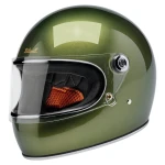 Kask Biltwell Gringo S metallic dart green retro kask motocyklowy integralny butelkowa zieleń