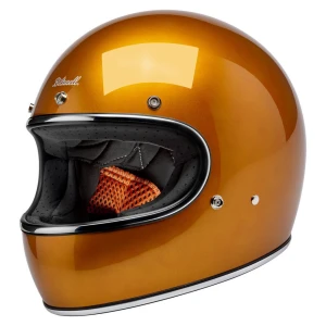 Kask Biltwell Gringo metallic sunburst klasyczny integralny kask motocyklowy rudy miedziany pomarańczowy kolor