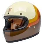 Kask Biltwell Gringo 20th anniversary klasyczny integralny kask motocyklowy kremowo-brązowy kolor