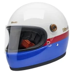 Kask Biltwell Gringo S helmet gloss RWB retro kask motocyklowy integralny w kolorach  BMW