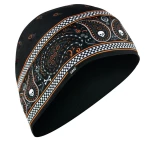 Czarno-pomarańczowa czapka pod kask ZANheadgear Helmet beanie sportflex classic bandana
