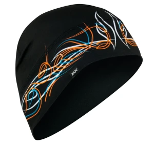 Czarna czapka pod kask z płomieniami ZANheadgear Helmet beanie sportflex all pinstripe flame