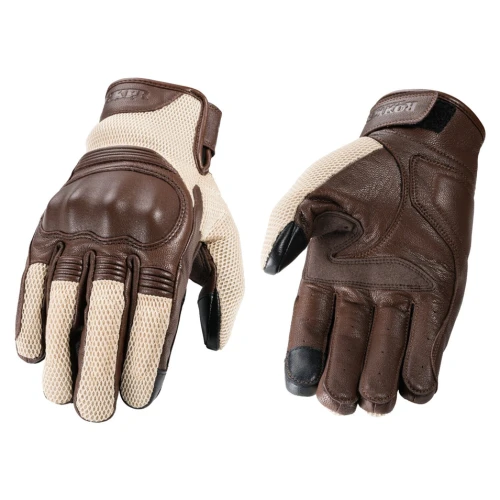 Rokker Austin mesh gloves beige.png