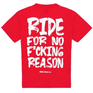 Roeg Kane Plain t-shirt red czerwona koszulka z fajną grafiką na plecach