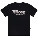 Roeg Logo t-shirt black black czarna koszulka z fajną grafiką 