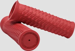 Thrashin Supply Co. grip bolt red calowe czerwone manetki motocyklowe z piorunami 