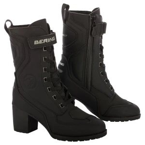 Damskie buty motocyklowe na obcasie Bering Leonarda female shoes black