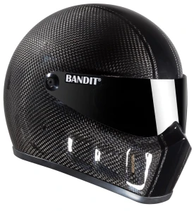 Kask Bandit Super Street II Carbon carbonowy kask motocyklowy na harleya bobbera