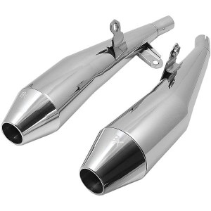 Tłumiki Performance 102mm do Triumph Thruxton '04 - '15 srebrne + końcówka srebrna