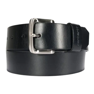 Pasek do spodni Pasek Carhartt Classic Buckel czarny skórzany pasek 