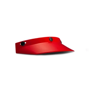 DMD Off-Road peak red czerwony retro daszek motocyklowy offroad scrambler  