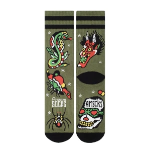 Skarpetki American Socks Forever Wrong Mid High socks skarpetki z fajna grafiką tatoo 